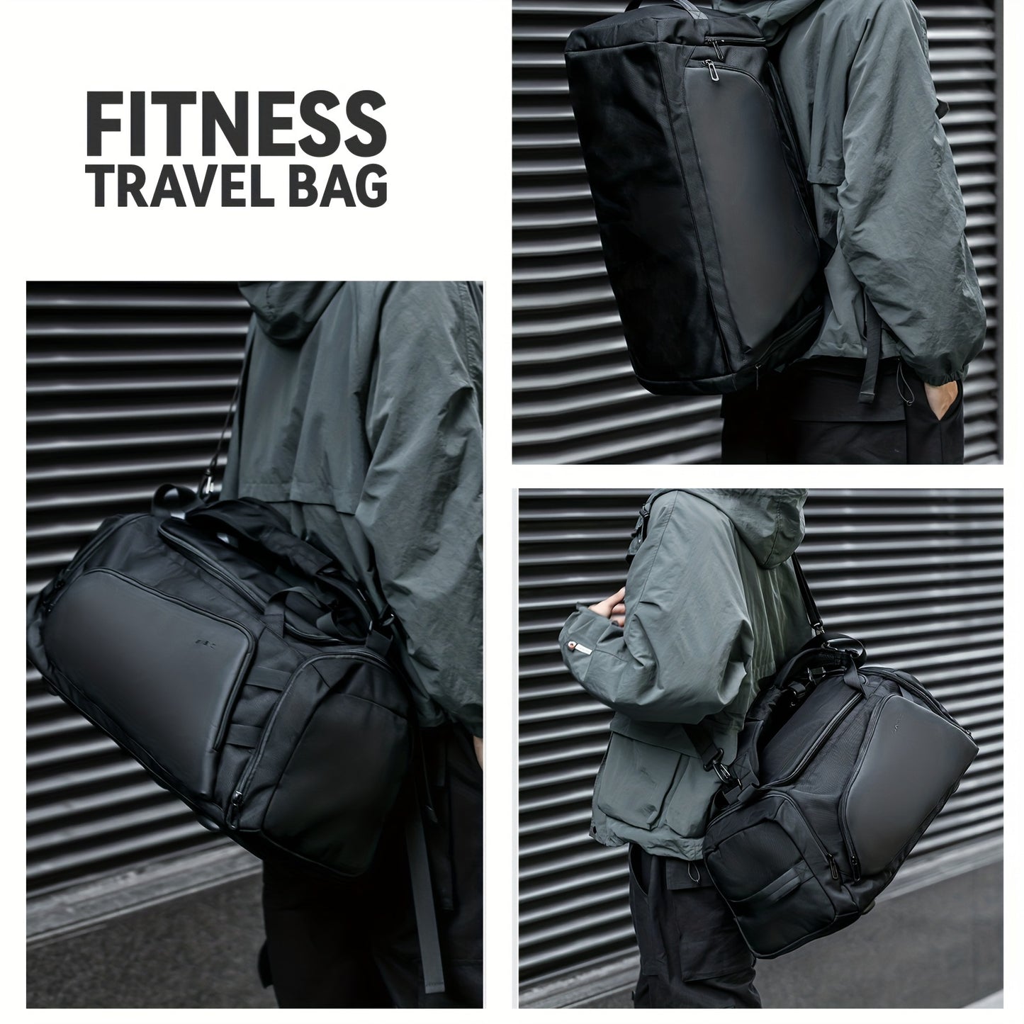 Extra-Large Capacity Gym Bag - Waterproof and Durable Design with Dry and Wet Separation,