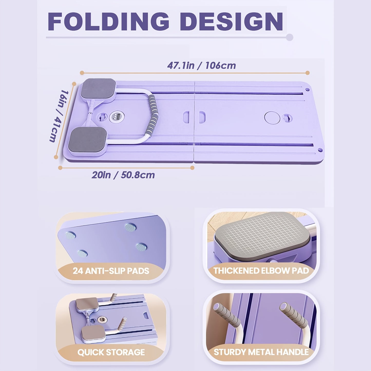 5 In1 Pilates Board for Home Foldable