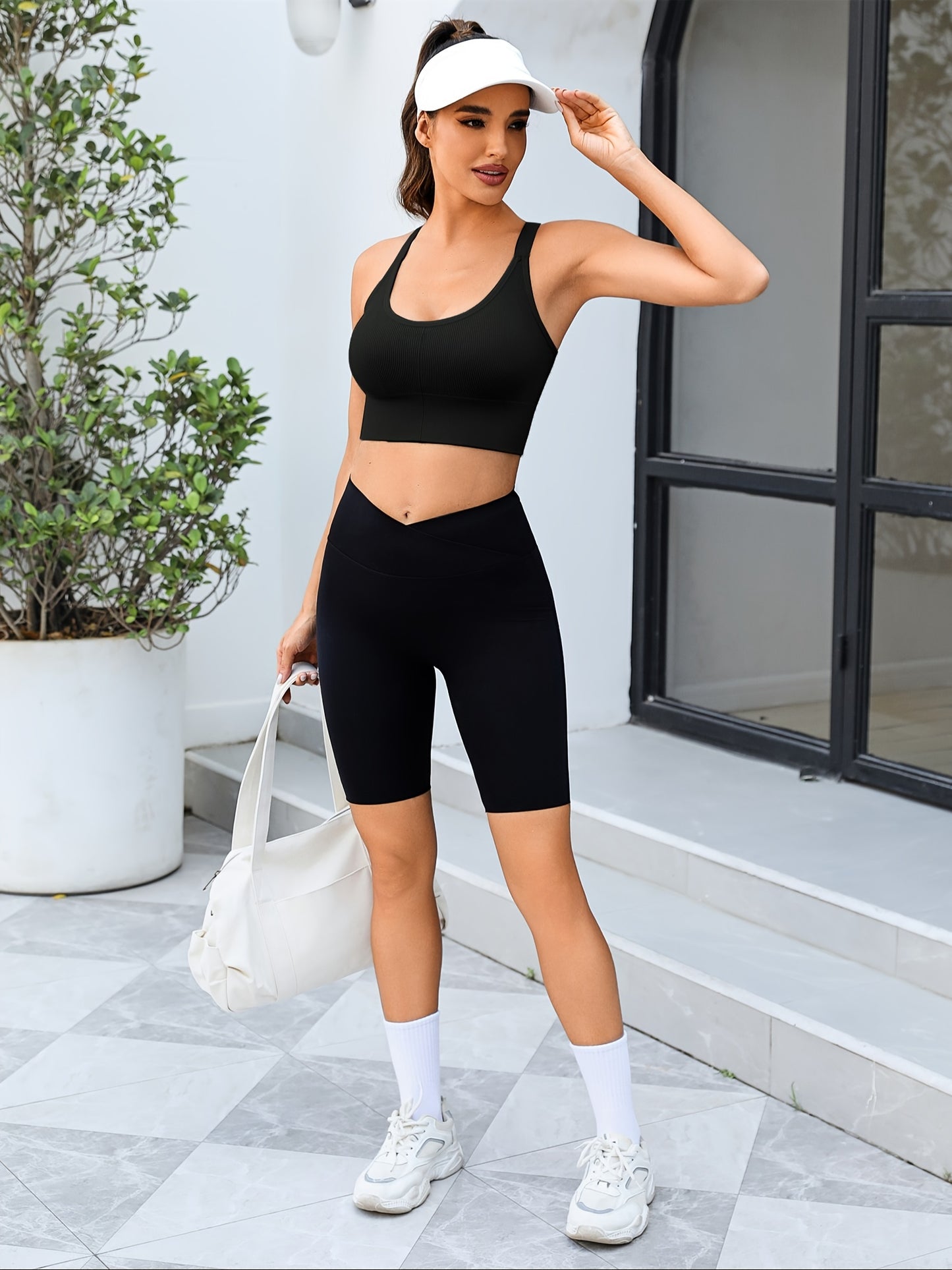 3 Pack Padded Backless Strappy Cross Open Back Sports Bras