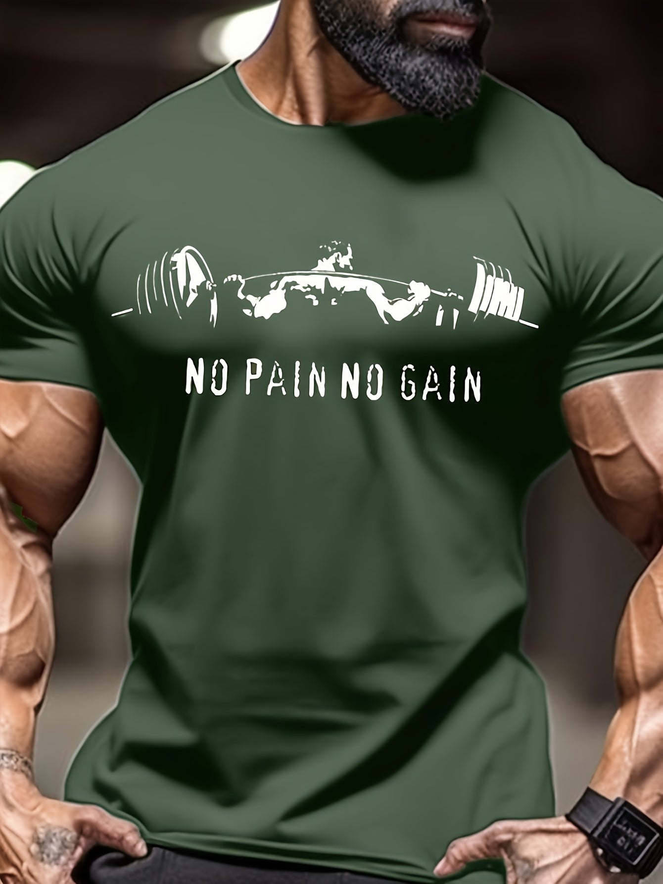 Muscle Man Tee - Comfortable Breathable Round Neck Short Sleeve T-Shirt for Spring Summer