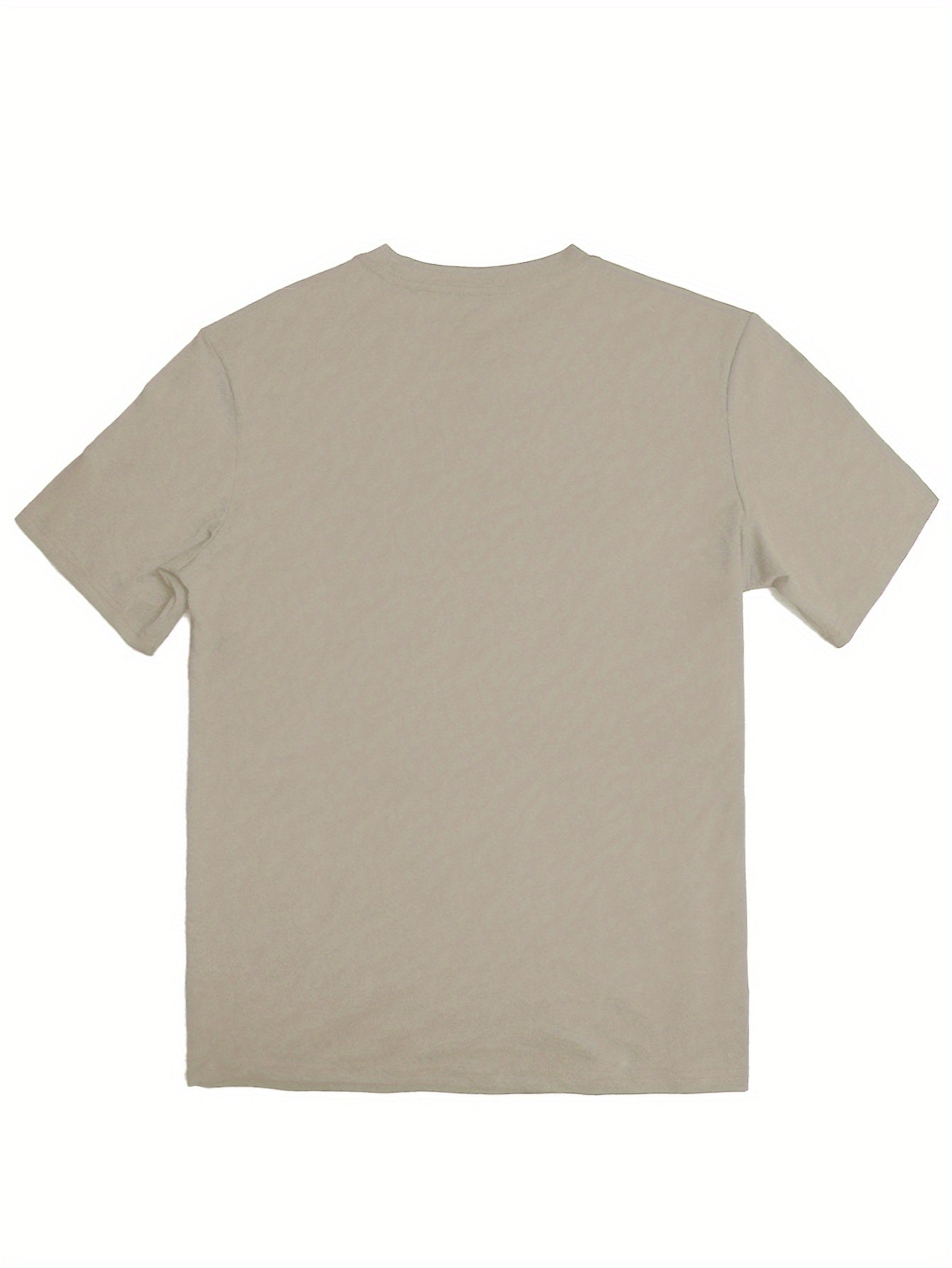 Relaxing Geometric Print Men's Casual Crew Neck Short Sleeve T-Shirt
