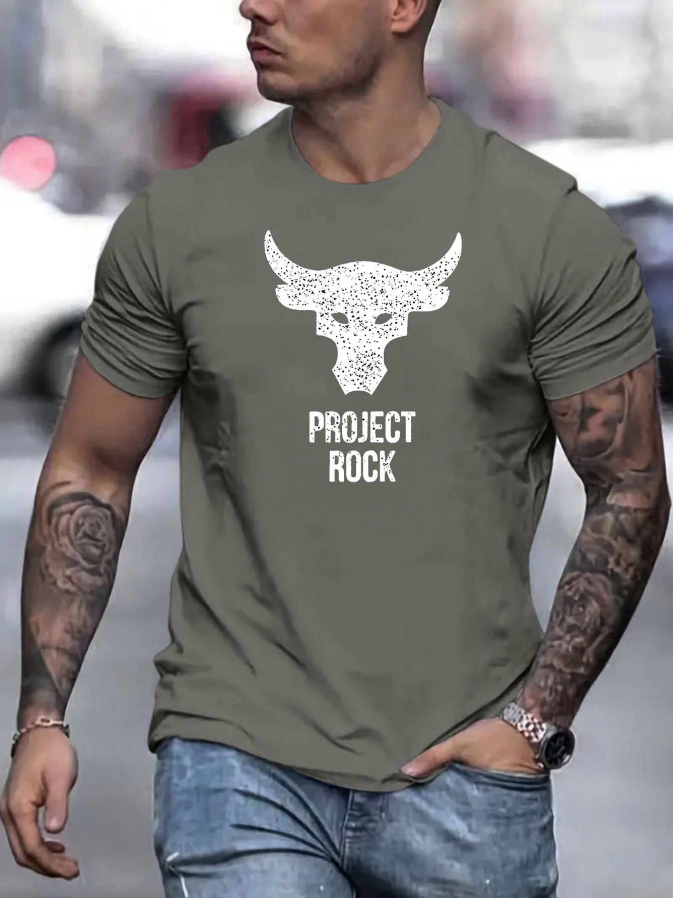 Vintage Bullhead Mens T-shirt - Short Sleeve