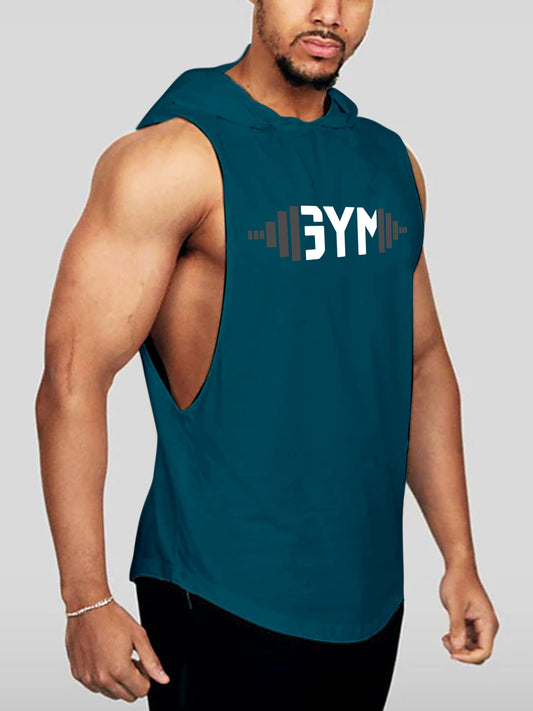 Mens FlexFit Sleeveless Hoodie