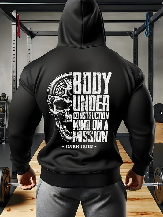 Men's Fleece-Lined Hoodie with Kangaroo Pocket