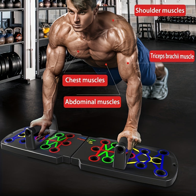 Multifunctional Folding Push Up Board with Handle