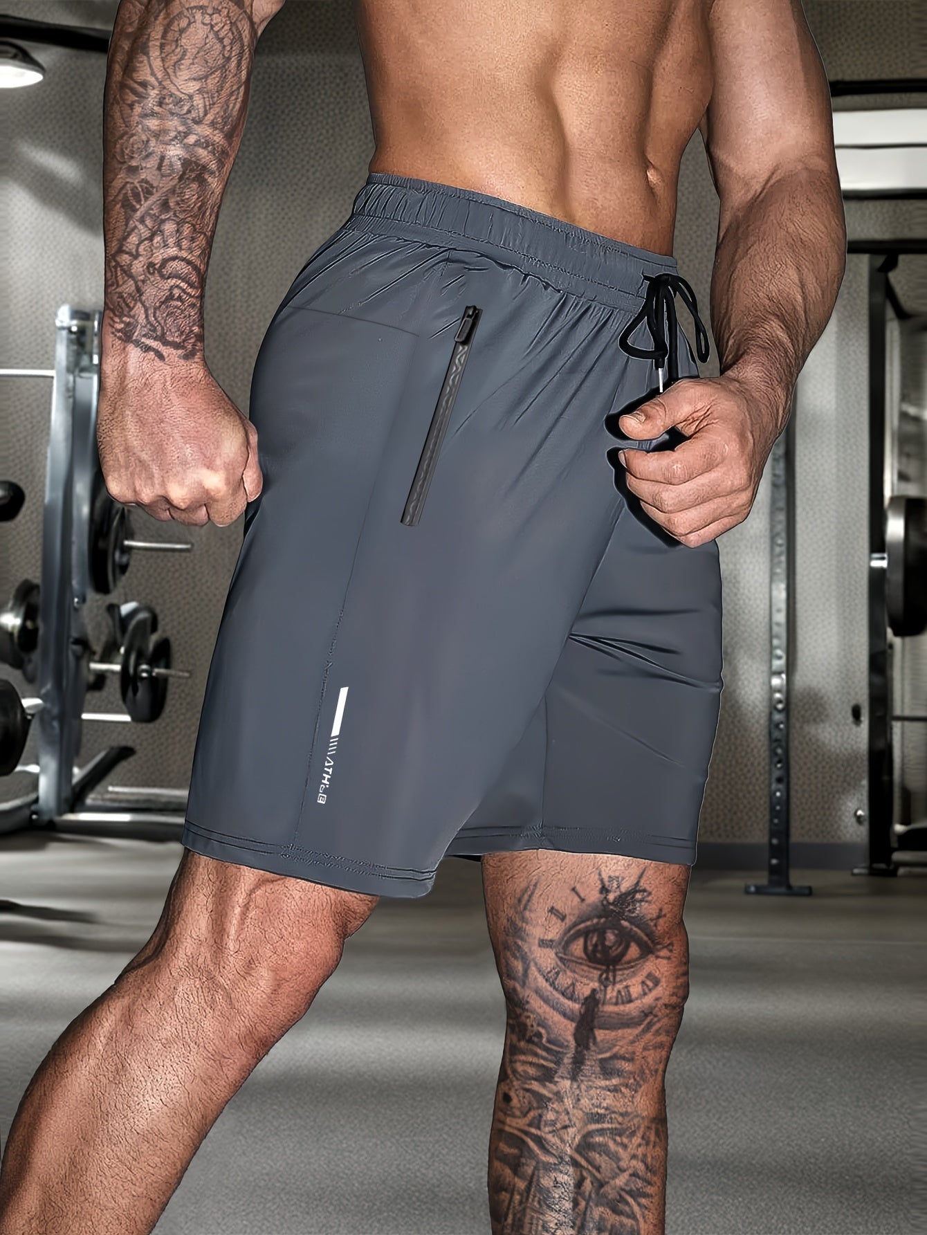 Stretchy Comfort Fit Mens Solid Shorts