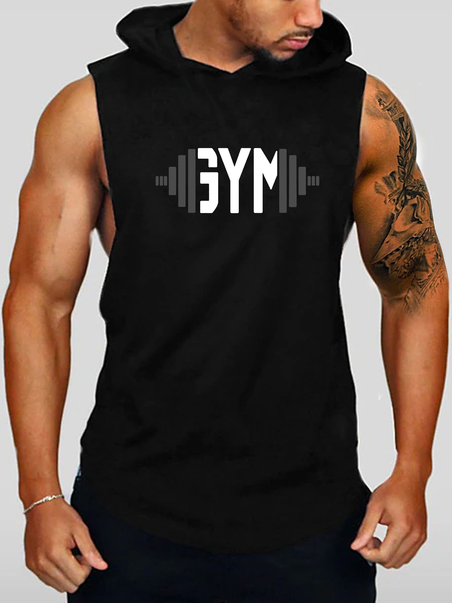 Mens FlexFit Sleeveless Hoodie