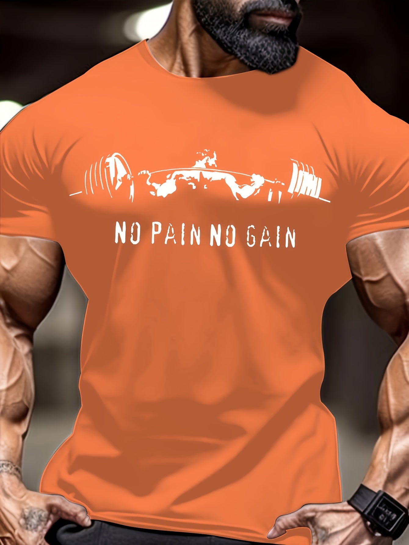Muscle Man Tee - Comfortable Breathable Round Neck Short Sleeve T-Shirt for Spring Summer