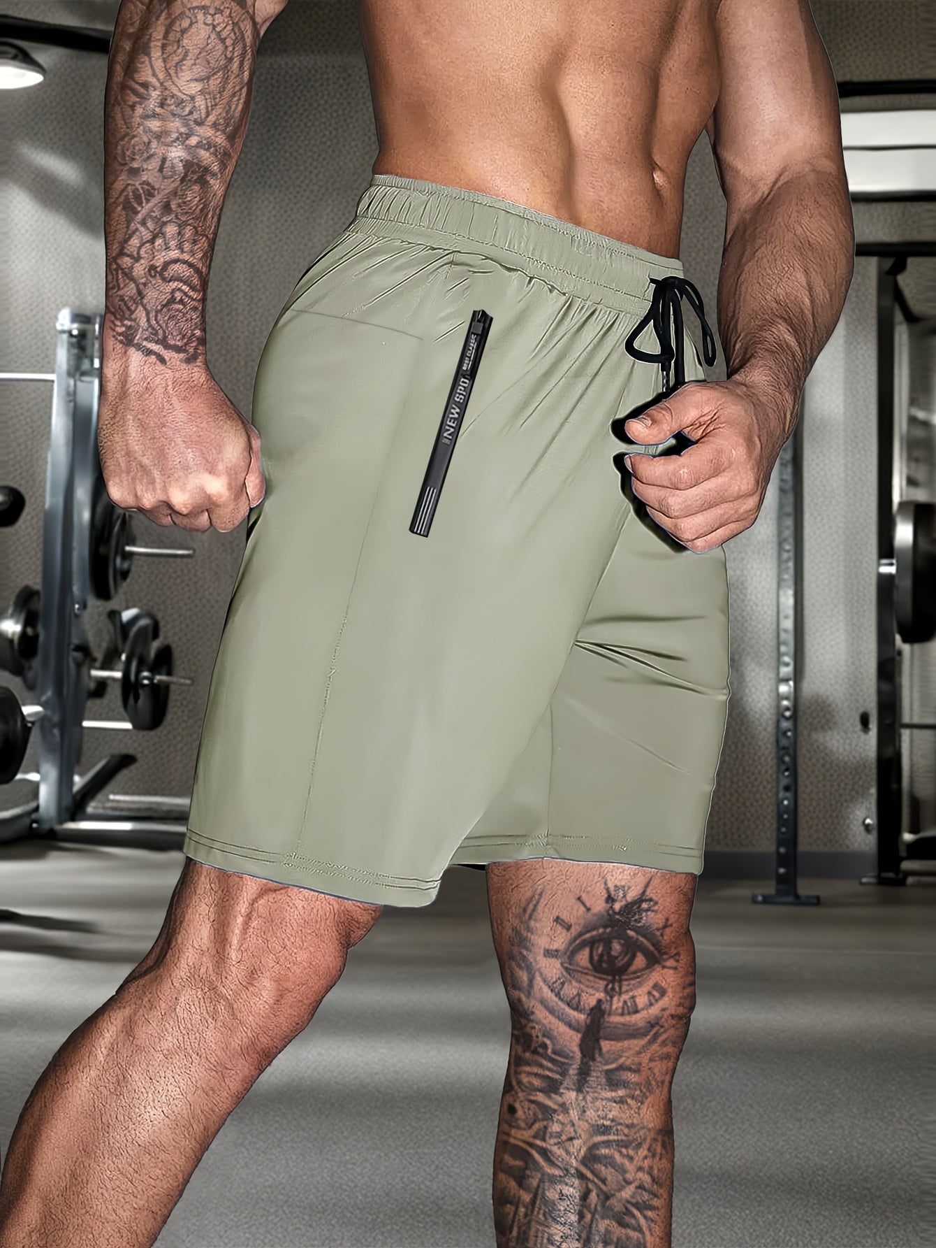 Stretchy Comfort Fit Mens Solid Shorts