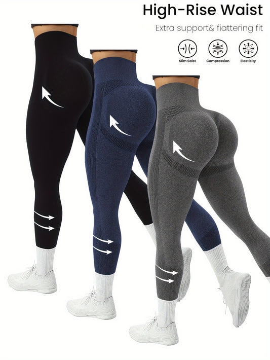 3-Pack High-Rise Sports Leggings for Women