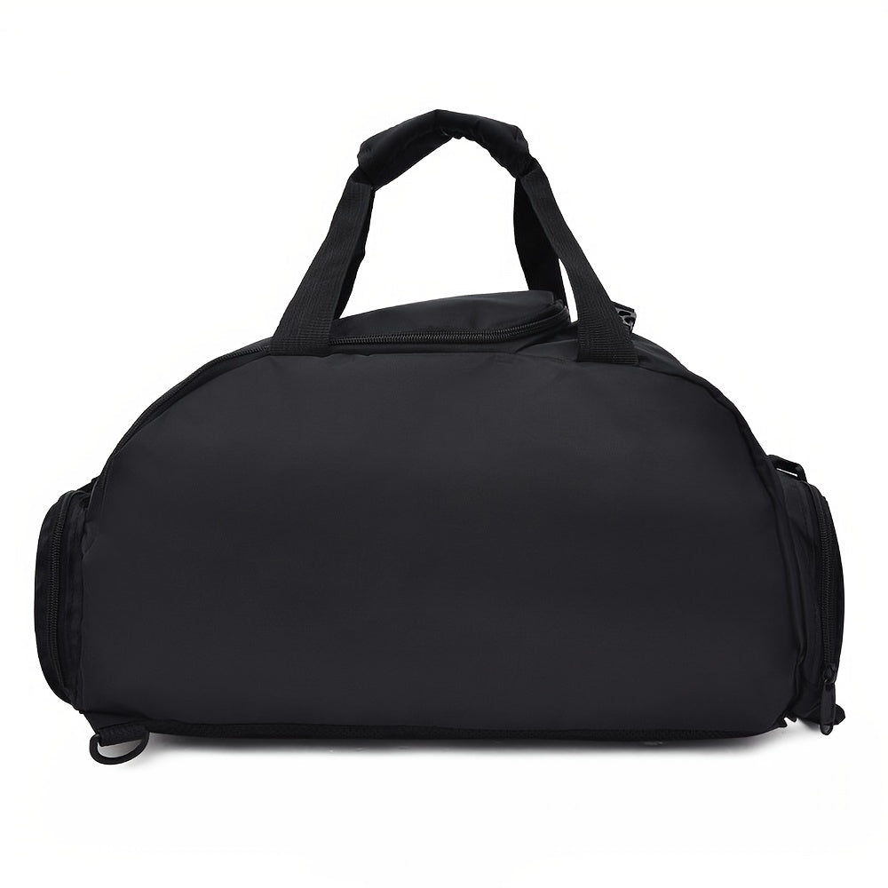 Large Capacity Duffle Tote Bag, Nylon Lightweight Luggage Bag With Shoe Compartment,