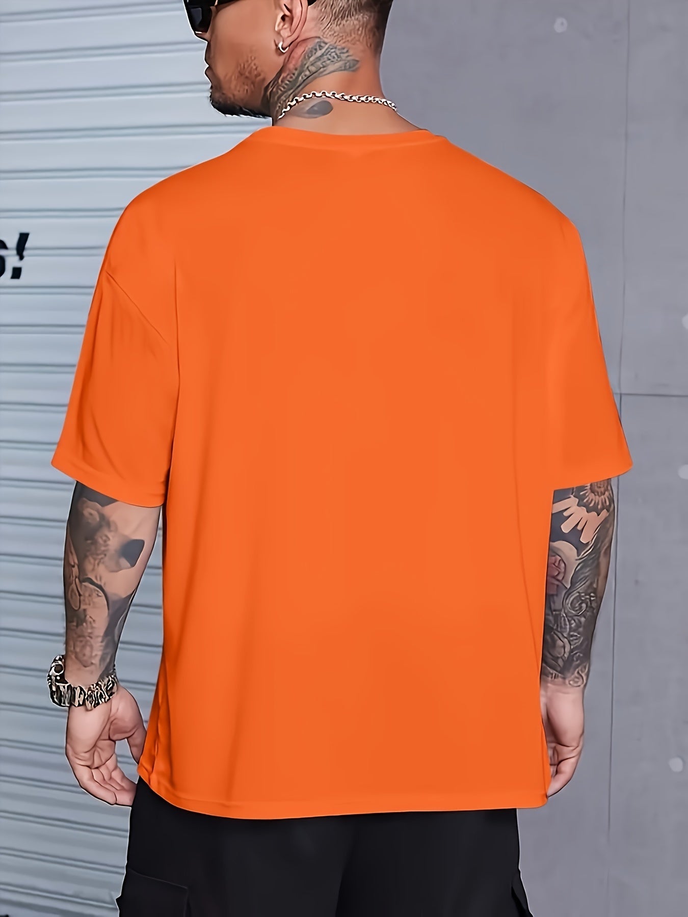 Plus Size Men's "Heavy Weights" Graphic Print T-shirt