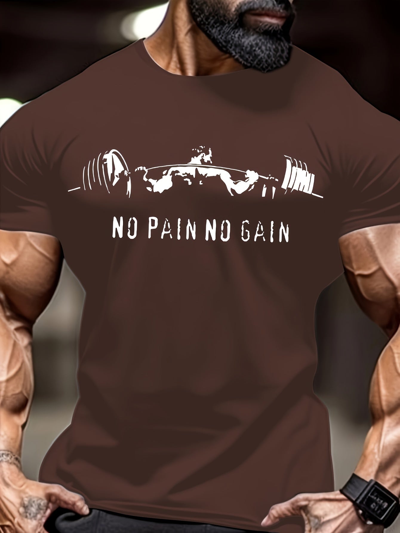Muscle Man Tee - Comfortable Breathable Round Neck Short Sleeve T-Shirt for Spring Summer
