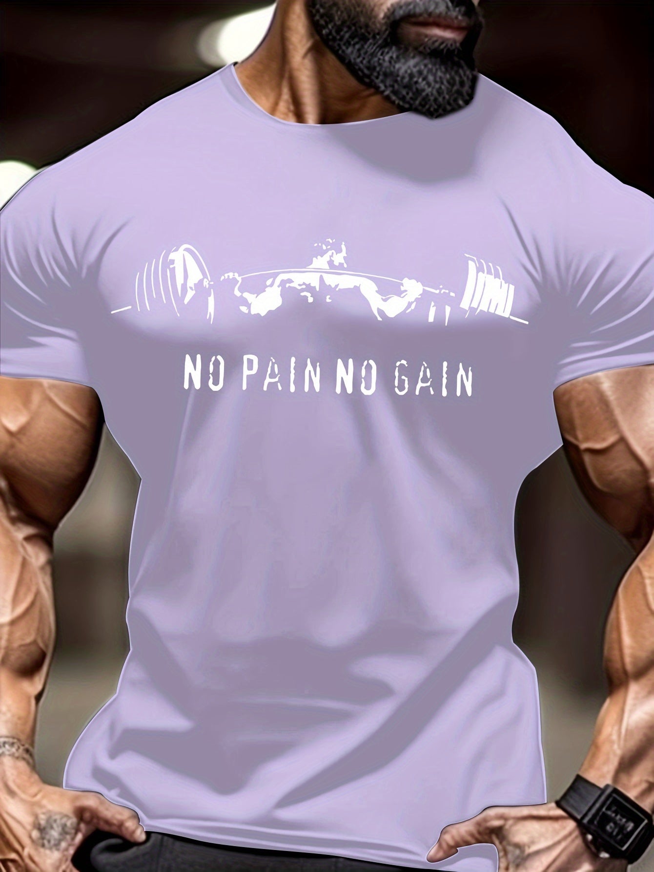 Muscle Man Tee - Comfortable Breathable Round Neck Short Sleeve T-Shirt for Spring Summer