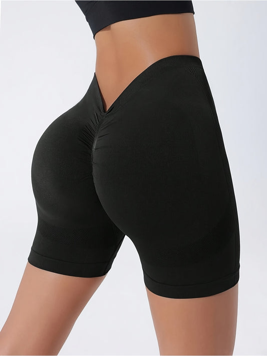 High-Waist Tummy Control Fitness Shorts for Women,