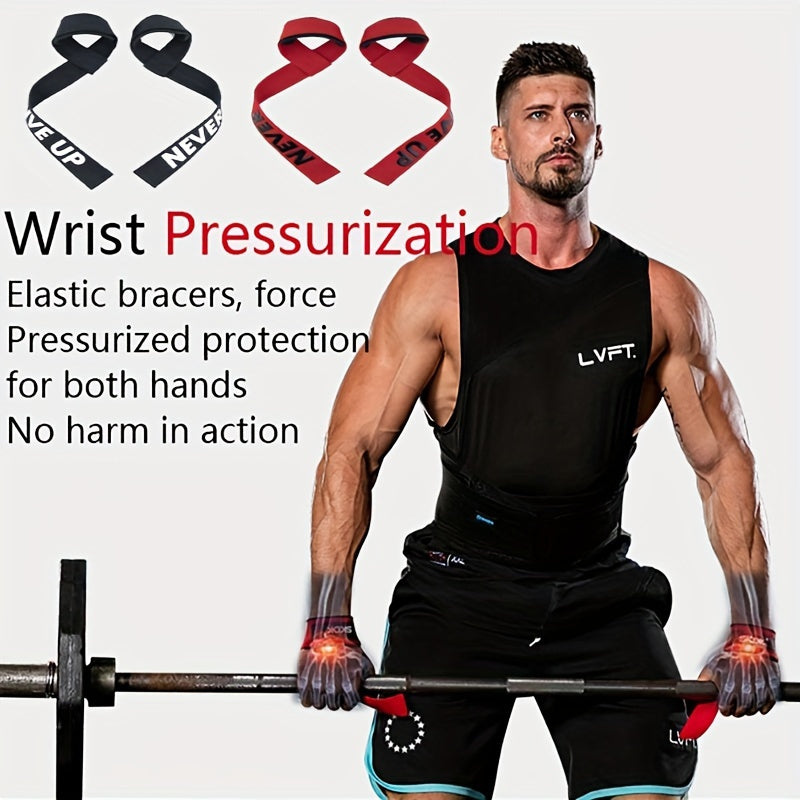 1 Pair Premium Padded Wrist Straps - Wrist Wraps for Weightlifting, Gym, and Fitness Enthusiasts