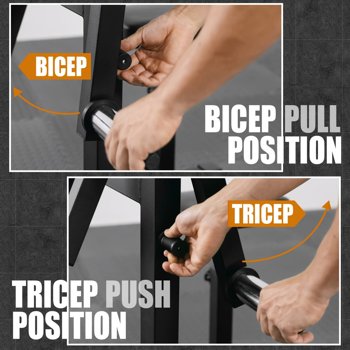 ] 2-in-1 Bicep Curl & Tricep Press Extension Machine