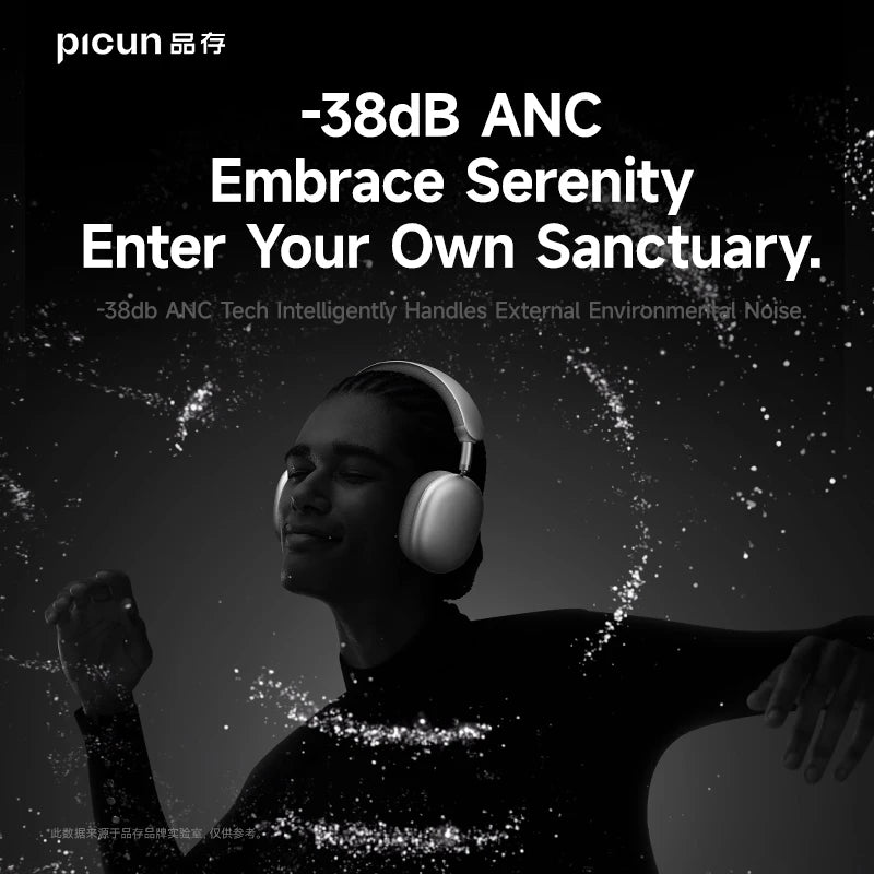 Picun F8 Pro ANC Wireless Headphones 3D Spatial Audio Head Tracking