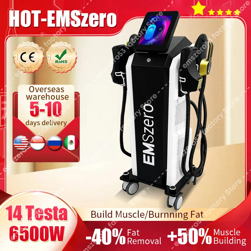 6500W Fat Body Sculpting Slimming Muscle Stimulation Electromagnetic Technology