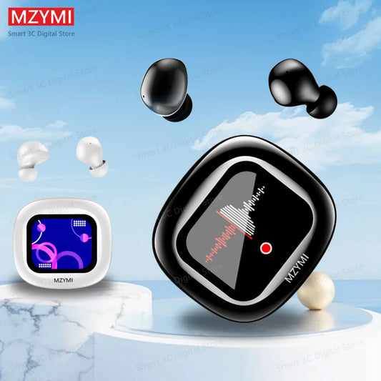 MZYMI S09 Wireless Earbuds ANC+ENC TWS Bluetooth5.4 Headphone Active Noise Cancelling