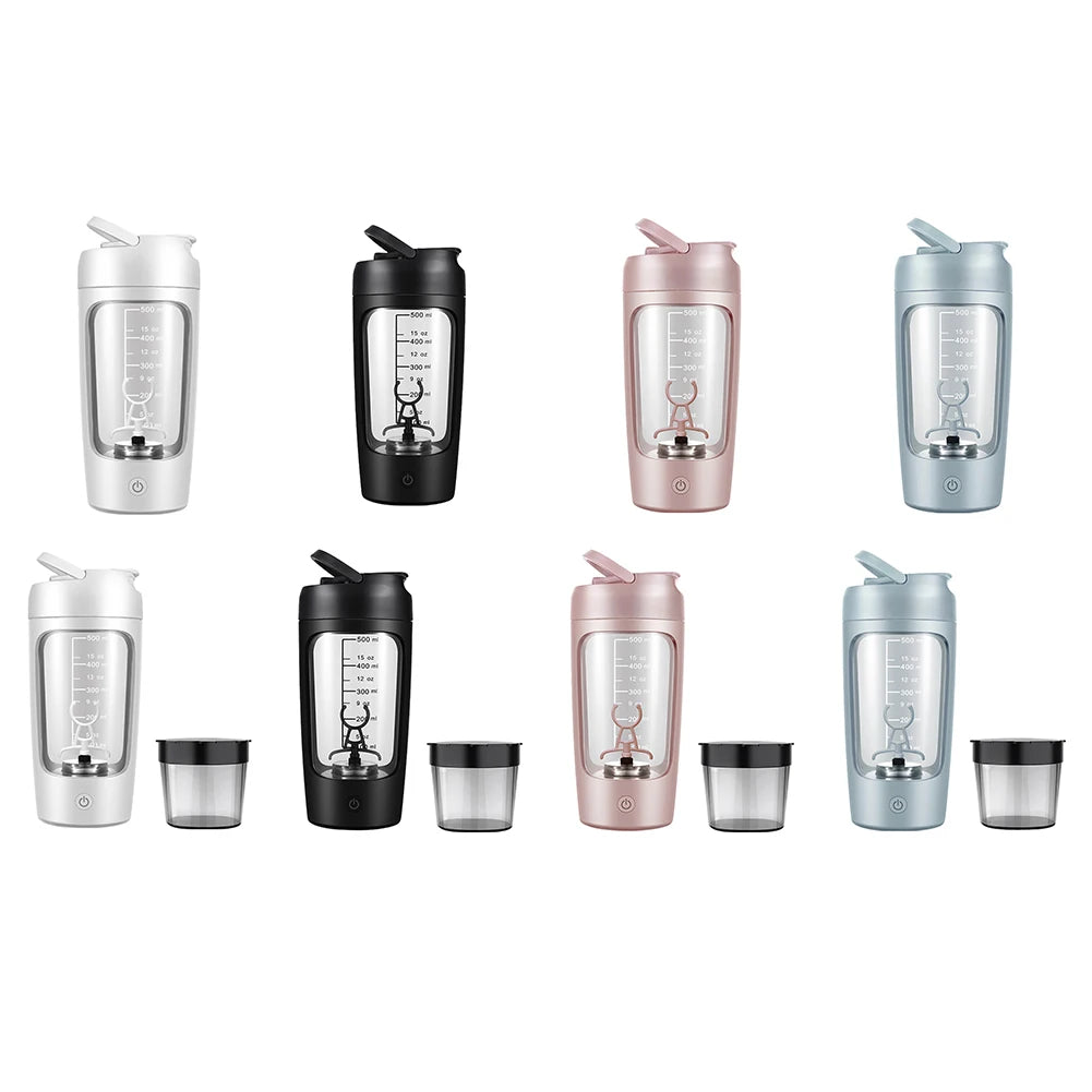 Electric Protein Shaker Bottle Rechargeable Portable Mixer Cup BPA Free