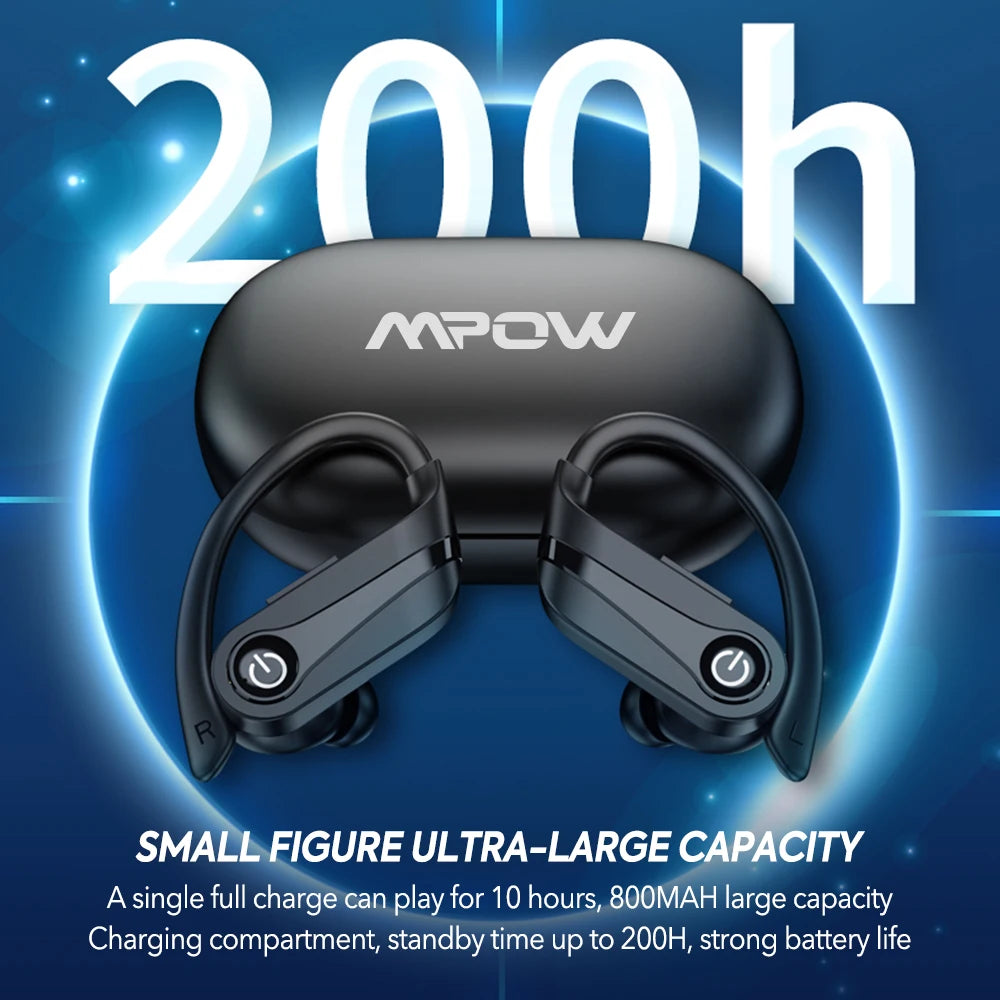 Mpow Q63 Bluetooth 5.3 Wireless Earbuds with Mic IPX7 Waterproof