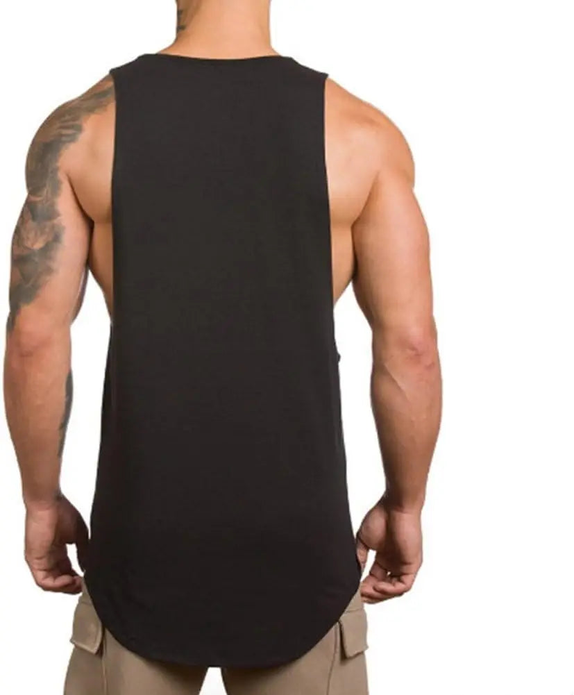 Magiftbox Men's Muscle Gym Workout Stringer Tank Tops Bodybuilding Fitness T-Shirts T01