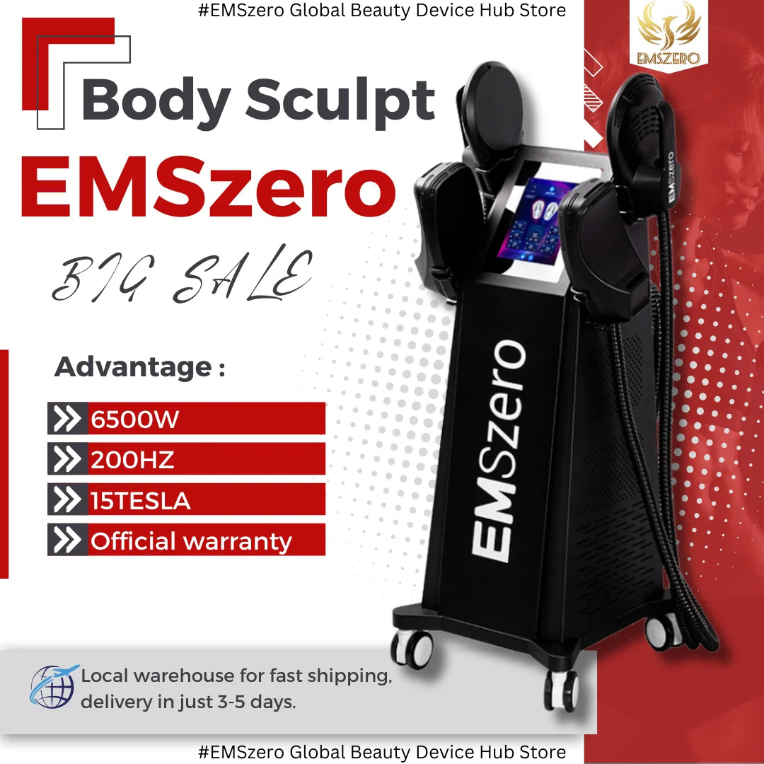 Professional EMSzero 6500W 200hz Body Sculpting Machine Fat Burning EMS