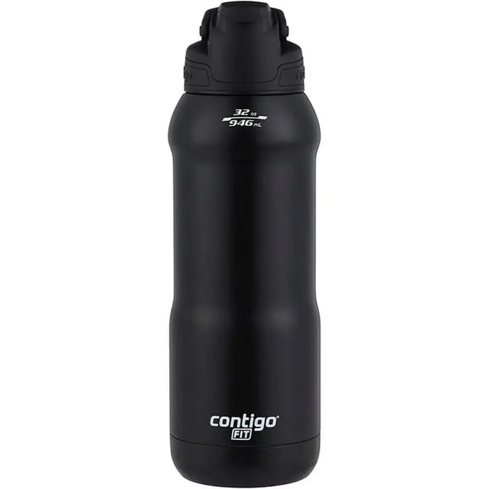 32oz Stainless Steel Vacuum-Insulated Water Bottle with Straw