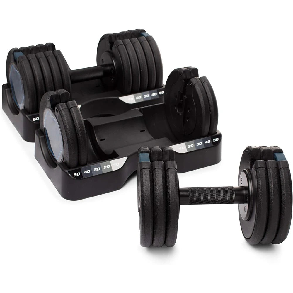 50 Lb. Rapid Strike Dumbbell Set Adjustable