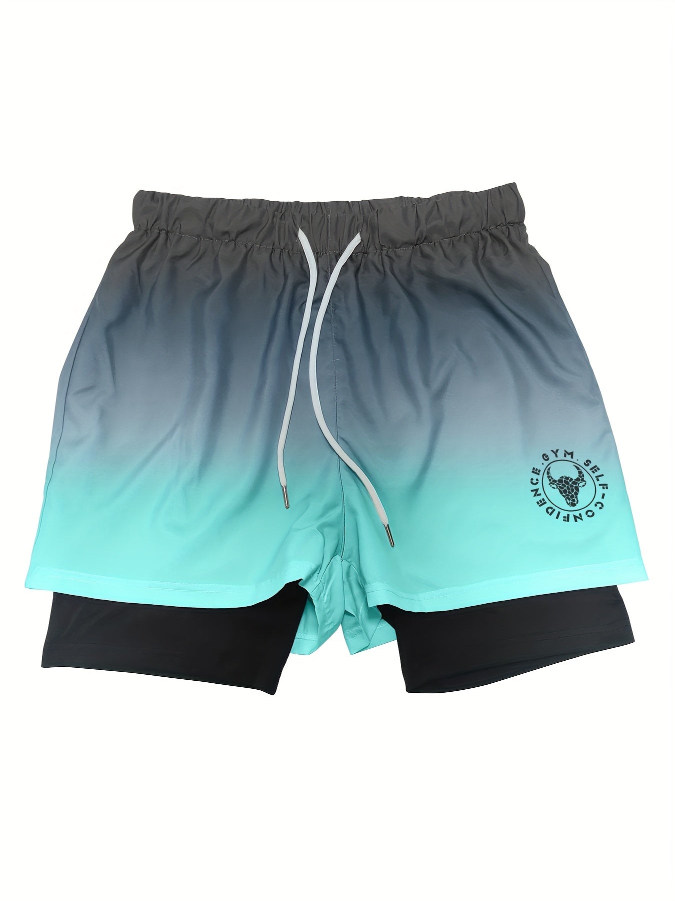 3pcs Lightweight 2-in-1 Sports Shorts With Drawstring & Pockets