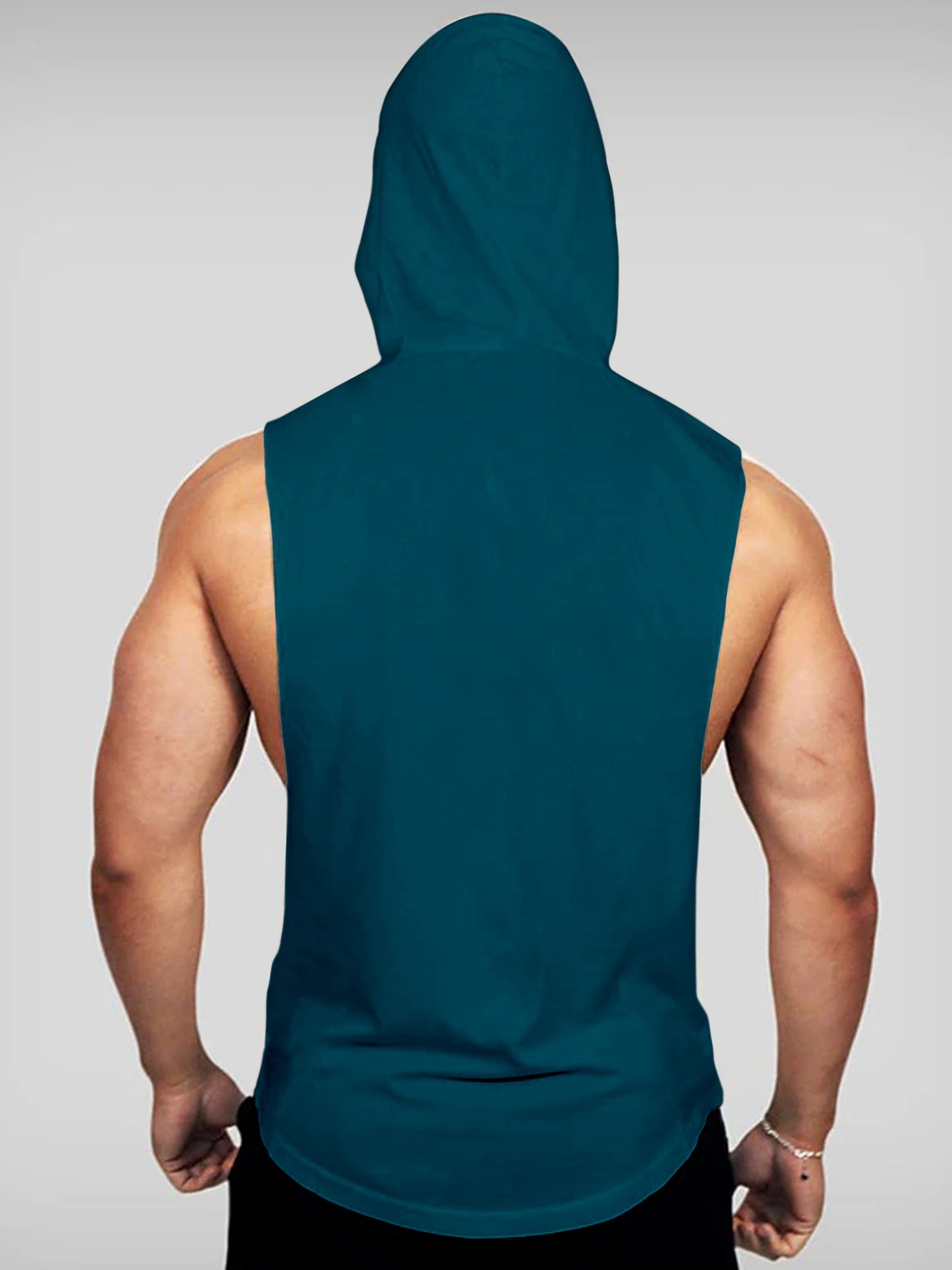 Mens FlexFit Sleeveless Hoodie
