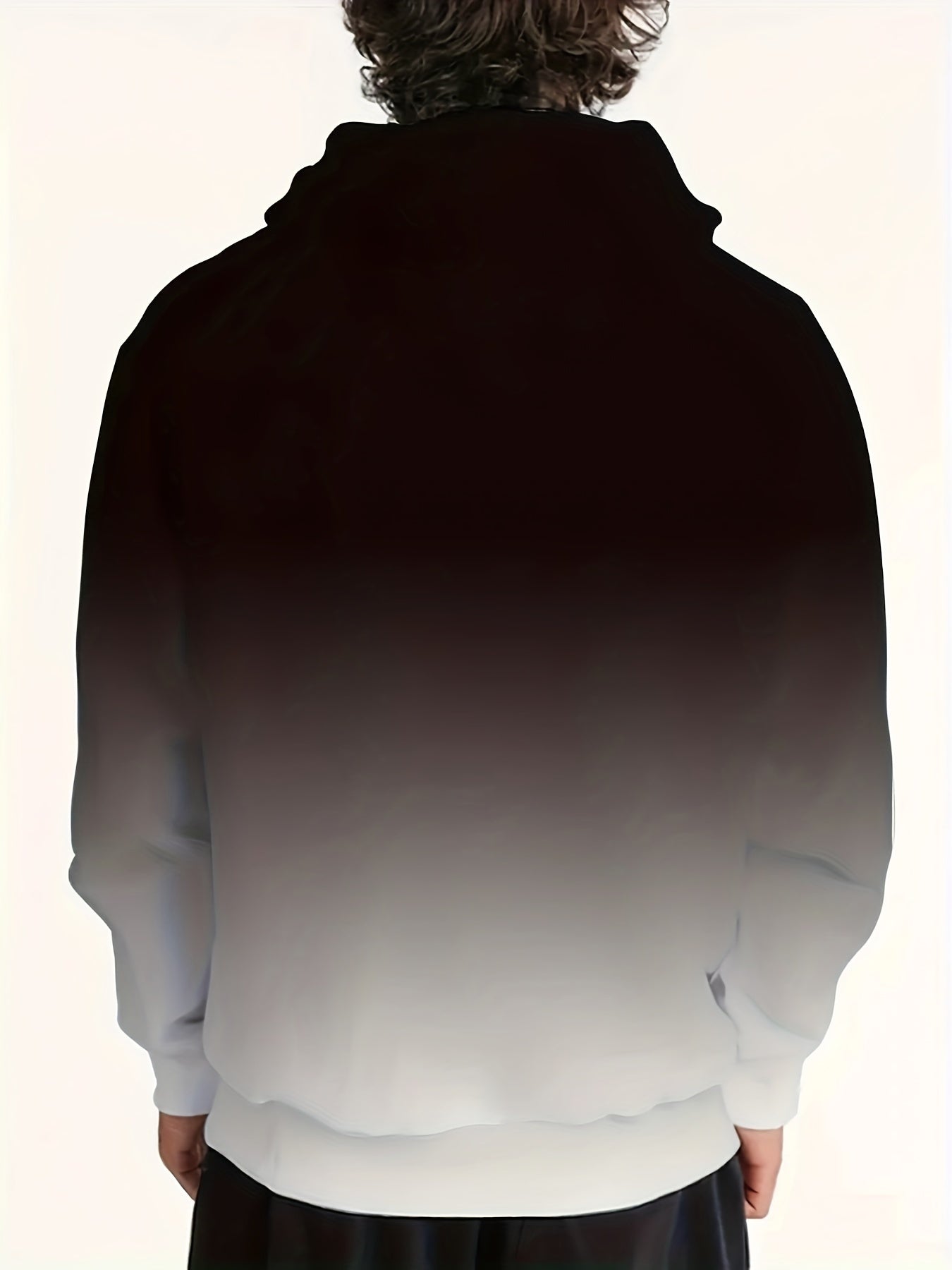 Men's Casual Hoodie with 3D Letter Print