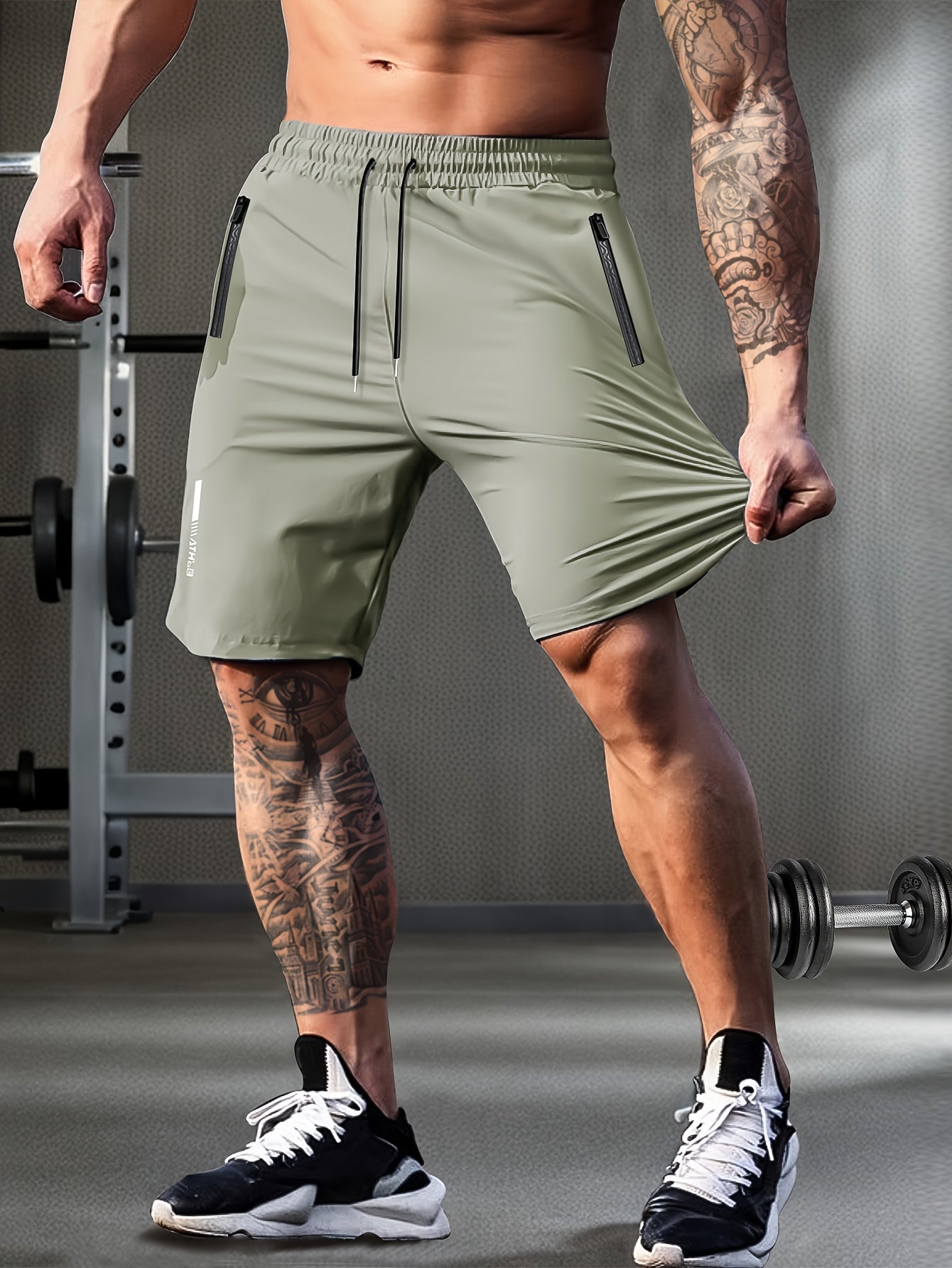 Stretchy Comfort Fit Mens Solid Shorts