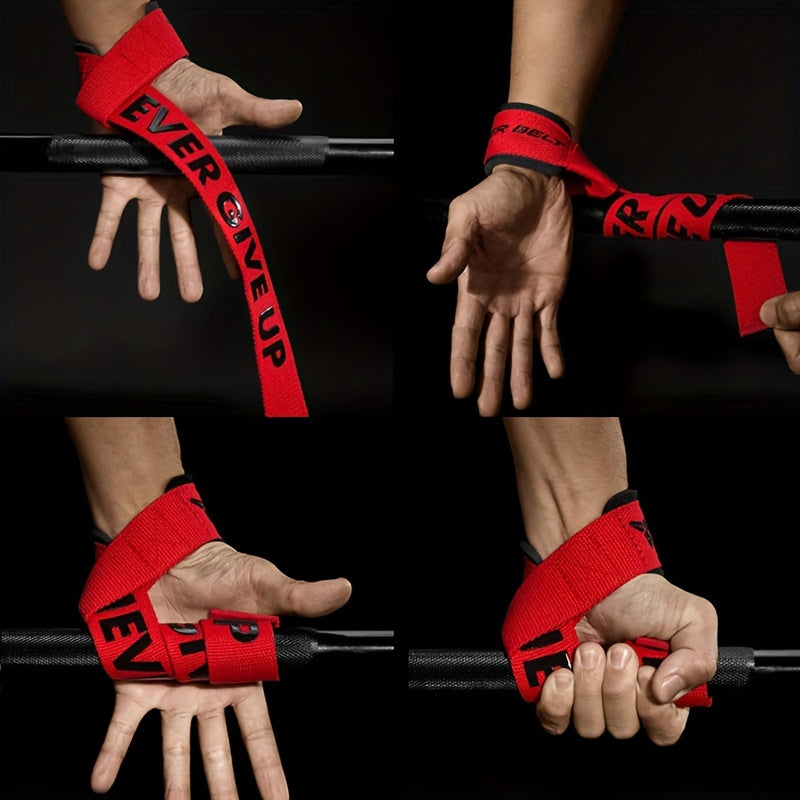 1 Pair Premium Padded Wrist Straps - Wrist Wraps for Weightlifting, Gym, and Fitness Enthusiasts