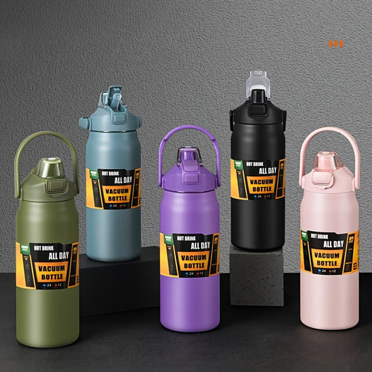 1500/1200ml Stainless Steel 1pc Vacuum Cup With Handle Leakproof