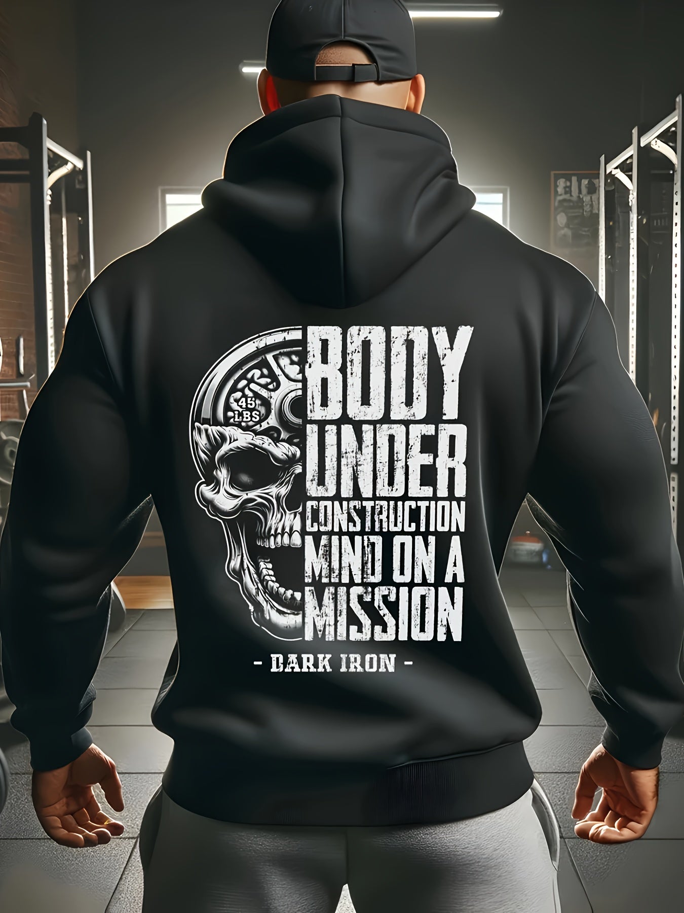Men's Fleece-Lined Hoodie with Kangaroo Pocket