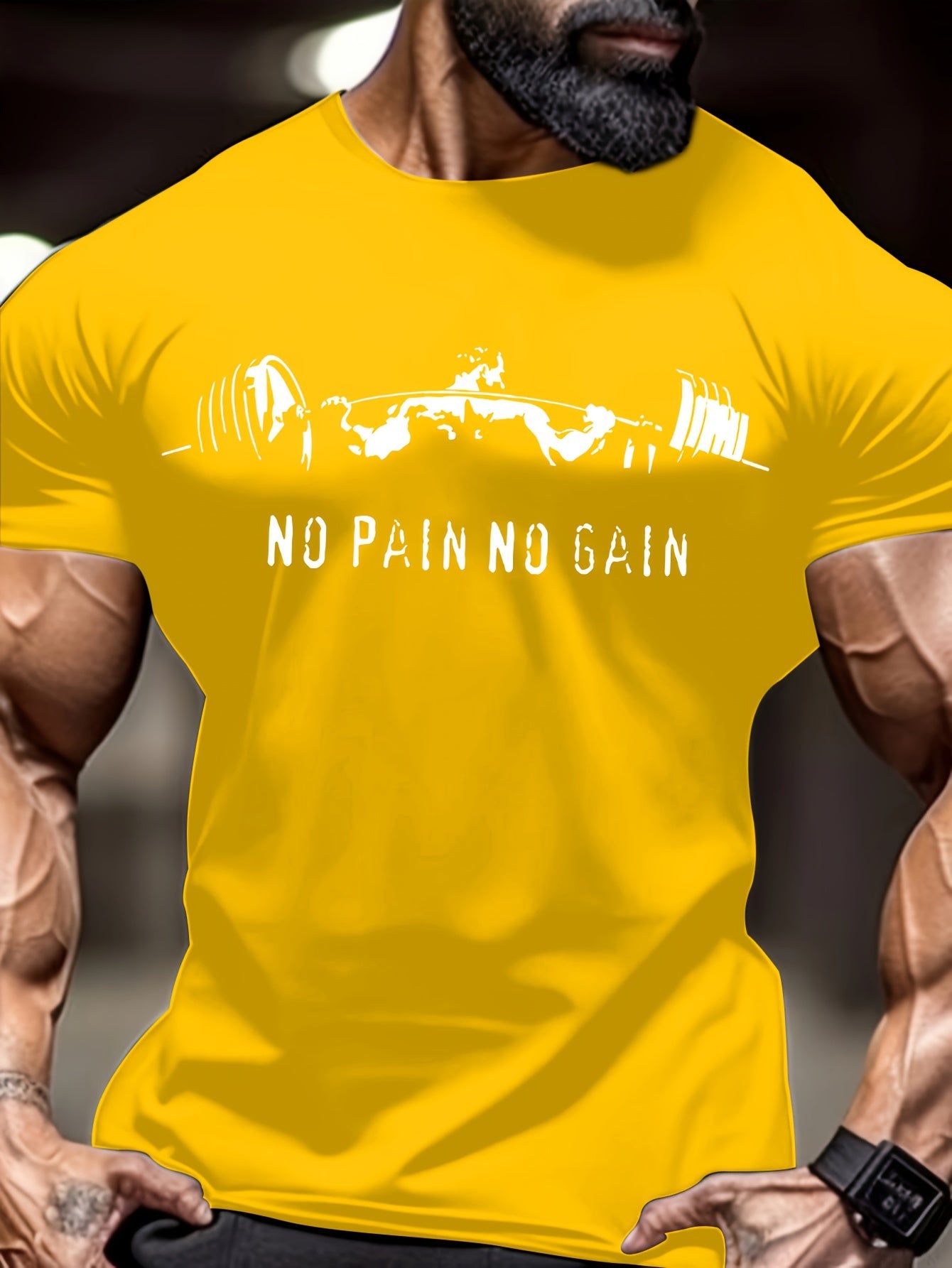 Muscle Man Tee - Comfortable Breathable Round Neck Short Sleeve T-Shirt for Spring Summer