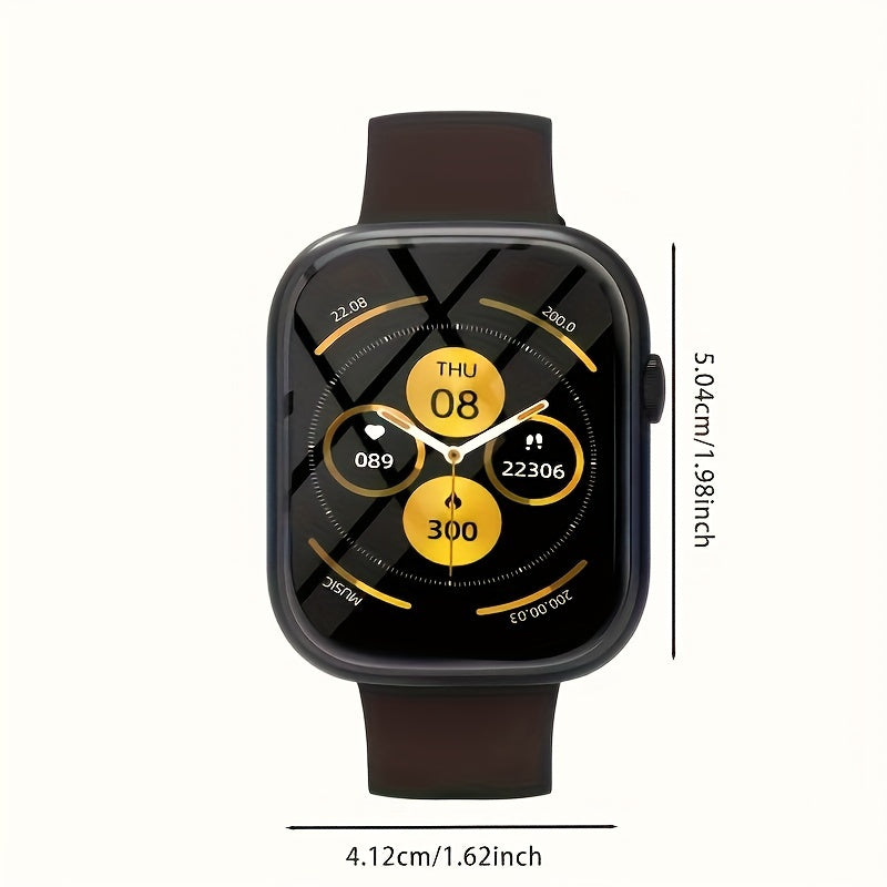 2024 New 2.01 Inch Touch Screen Dual Frequency, Unisex, Support Call Function, Incoming Call SMS Reminder, Multifunctional Fitness And Sports Smart Bracelet, Wireless Connection To Android And For Phone Cell Phone,